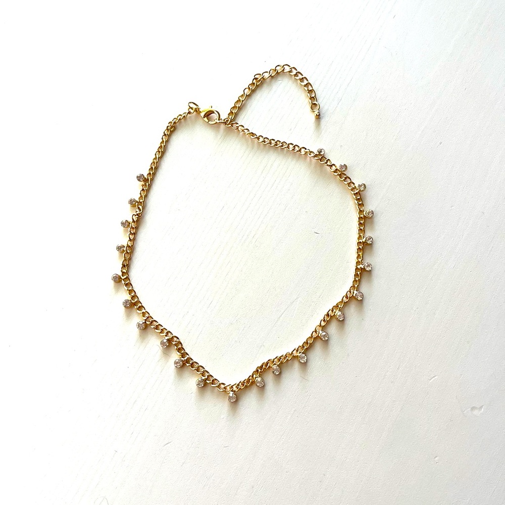 A New Day Gold Sparkle Necklace/Choker